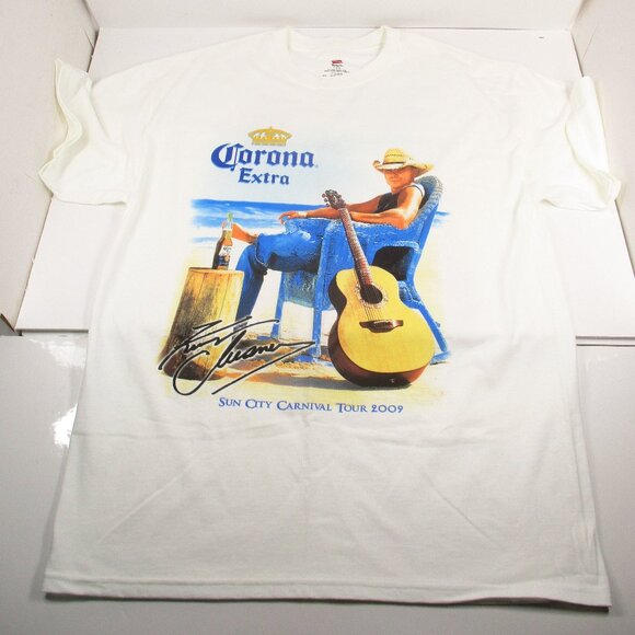Kenny Chesney Men's Sun City Carnival Tour 2009 Corona Extra T-Shirt Size XL - Picture 1 of 5